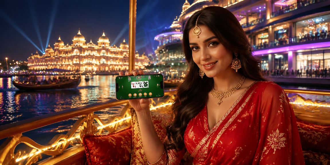 Andar Bahar game cards with red gold layout